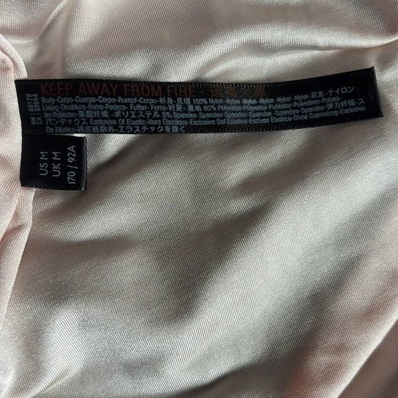 NWT Out from Under fully lined sheer / mesh ruched V neck bodysuit - Picture 12 of 16